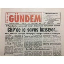 Gökçe Koleksiyon Giresun Gündem  Gazetesi 23 Temmuz 2003 - Chpde Iç Savaş Kızışıyor    GZ38430