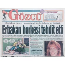 Gökçe Koleksiyon Gözcü Gazetesi 26 Şubat 1997  - Alacaklılar Dikkat Serdar Ortaç Amerikaya Kaçıyor  GZ43140
