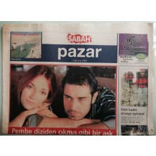 Gökçe Koleksiyon Sabah Pazar Gazetesi 1 Temmuz 2001 Pembe Diziden Çıkmış Gibi Bir Aşk  - GZ44207