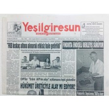 Gökçe Koleksiyon Yeşil Giresun Gazetesi 29 Ağustos 2006 - Fkb Kıskaç Altına Alınarak Etkisiz Hale Getirildi   GZ41394
