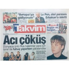 Gökçe Koleksiyon Takvim Gazetesi 23 Ağustos 1997  - Le Pen Otel Parasını Erbakana Ödetti  GZ43193