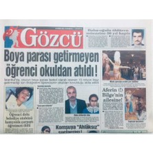 Gökçe Koleksiyon Gözcü Gazetesi 15 Ekim 2003  - Boya Parası Getirmeyen Öğrenci Okuldan Atıldı  GZ43166