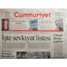 Gökçe Koleksiyon Cumhuriyet Gazetesi 21 Eylül 2005 Abdullah Gül Brükselden Türkiyeye Gelecek Karşı Deklarasyon Taslağına Tepkili -GZ44245
