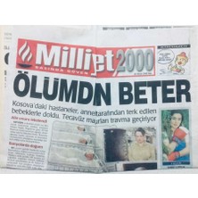 Gökçe Koleksiyon Milliyet Gazetesi 2000 Eki 25 Nisan 2000 - Ölümden Beter,tecavüz Mağdurları Travma Geçiriyor    GZ42588