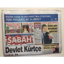 Gökçe Koleksiyon Sabah Gazetesi 22 Mayıs 2009 ( Günaydın Eki Ile ) -Devlet Kürtçe Bilen Elaman Arıyor  GZ6479