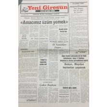 Gökçe Koleksiyon Yeni Giresun Gazetesi 24 Şubt 1998 Dr.kara Cezayirde   GZ30791