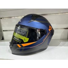 MTS Kask Mts Pro 910 Güneş Gözlüklü Mavi/turuncu