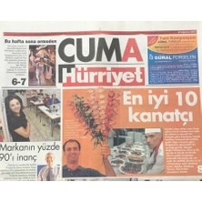 Gökçe Koleksiyon Hürriyet Gazetesi Cuma Eki 29 Ağustos 2003 - En Iyi 10 Kanatçı      GZ36302