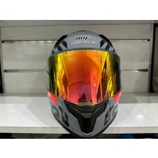 MTS Kask Mts Pro 910 Bee Güneş Gözlüklü Gri