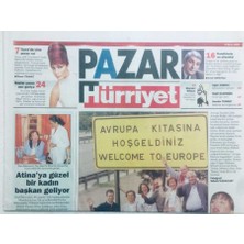 Gökçe Koleksiyon Hürriyet Gazetesi Pazar Eki 6 Ekim 2002 - Ab Milisleri Sezen Aksu Ile Dışa Açılıyor  GZ42019
