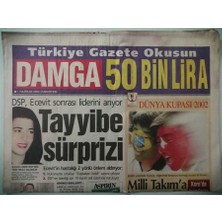 Gökçe Koleksiyon Damga Gazetesi 1 Haziran 2002 Adnan Hocadan Mankenli Savunma -GZ37554