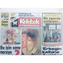 Gökçe Koleksiyon Hürriyet Gazetesi Kelebek Eki 15 Mayıs 1985 - Erkeğin Kalbine Üç Yoldan Gidilir  GZ41994
