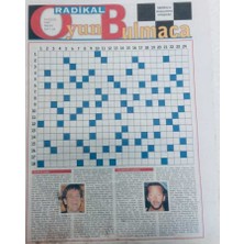 Gökçe Koleksiyon Radikal Gazetesi Bulmaca  Eki 14 Eylül 1997 - Zeka Geliştirme  GZ40365
