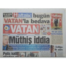 Gökçe Koleksiyon Vatan Gazetesi 21 Ocak 2007 - Hrant Dink Için Müthiş Iddia -  Doğum Günü Hediyesi   GZ52932