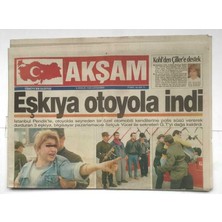 Gökçe Koleksiyon Akşam Gazetesi  6 Aralık 1995 - Türk Polisi Bosnada    GZ7051