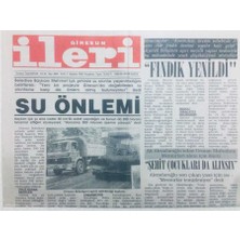 Gökçe Koleksiyon Giresun Ileri Gazetesi 3 Ağustos 2000 - Su Önlemi   GZ40813