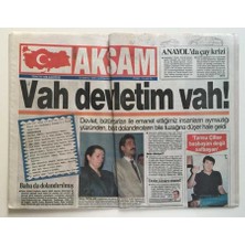Gökçe Koleksiyon Akşam Gazetesi 15 Mayıs 1996 - Devlet Kimlere Emanet  GZ6588