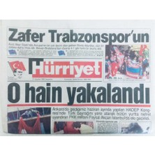 Gökçe Koleksiyon Hürriyet Gazetesi  21 Ağustos 1996 - Zafer Trabzonsporun  GZ40383