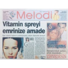 Gökçe Koleksiyon Sabah Gazetesi Melodi Eki 11 Ağustos 2000 - Vitaminler Hakkında Bilmeniz Gerekenler   GZ41833