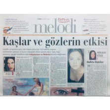 Gökçe Koleksiyon Sabah Gazetesi Melodi Eki 8 Mayıs 1998 - Kaşlar ve Gözlerin Etkisi   GZ41834