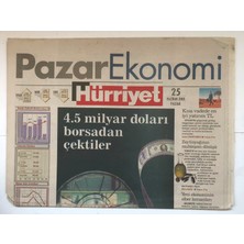 Gökçe Koleksiyon Hürriyet Pazar Ekonomi Gazetesi 25 Haziran 2000  - 4.5 Milyar Doları Borsadan Çektiler   GZ5385