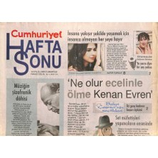 Gökçe Koleksiyon Cumhuriyet Gazetesi Haftasonu Eki 12 Eylül 2009 - Mehmet Ali Alabora  Son Kocayı Oynamak Beni Mutlu Etti   GZ109119