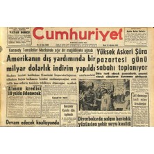 Gökçe Koleksiyon Cumhuriyet Gazetesi 25 Ağustos 1963 - Beşiktaş 1964DE Rusyaya Gidecek  GZ120820