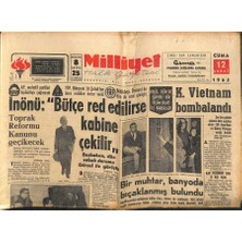 Gökçe Koleksiyon Milliyet Halk Gazetesi 12 Şubat 1965 - Yeni Adana Gazetesi Amerikada Ödül Aldı - K. Vietnam Bombalandı  GZ121400