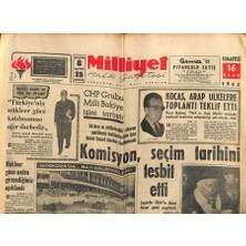 Milliyet Halk Gazetesi 16 Ocak 1965 - Churchille Inme Indi , Durumu Ağır - Nükleer Güce Neden Girmediğimiz Açıklandı  GZ121404