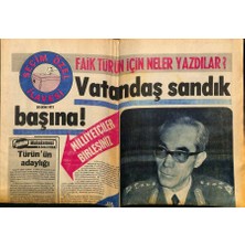 Gökçe Koleksiyon Tercüman Gazetesi Seçim Özel Ilavesi 30 Ekim 1975 - Faik Türünün Istanbul Halkına Sunduğu Seçim Beyannamesi  GZ124368