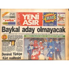 Gökçe Koleksiyon Yeni Asır Gazetesi 9 Aralık 1991 - Fame City 1 Yaşında - Izmirde Demirel Bolluğu Var GZ131654