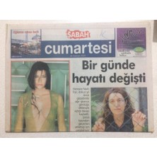 Gökçe Koleksiyon Sabah Gazetesi Cumartesi Eki  30 Haziran 2001  - Hemşire Nazlı Top Bir Günde Hayatı Değişti  GZ23590