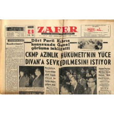 Gökçe Koleksiyon Zafer Gazetesi - 4 Eylül 1964 - 250 Kasap Dükkanın Anahtarını Belediyeye Verdi GZ110473