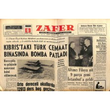 Gökçe Koleksiyon Zafer Gazetesi - 6 Mart 1964 - Altıncı Filoya Ait 9 Gemi Istanbula Geldi   GZ110624