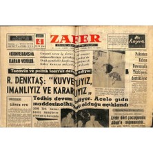 Gökçe Koleksiyon Zafer Gazetesi - 4 Ocak 1964 - Denktaş Kuvvetliyiz Imanlıyız ve Kararlıyız   GZ110707