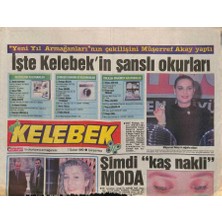 Gökçe Koleksiyon Hürriyet Gazetesi Kelebek Eki 7 Şubat 1990 - Prenses Diananın Kız Doğurma Formülü GZ114463