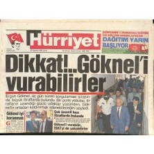 Gökçe Koleksiyon Hürriyet Gazetesi 20 Ağustos 1993 - Çillerin Arabasına Nazar Boncuğu - Göknel Cezaevinde - Isviçre Ile Toperi Krizi Büyüyor GZ126352