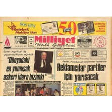 Gökçe Koleksiyon Milliyet Halk Gazetesi 13 Eylül 1983 - Toker-Heper Davası Karara Kaldı - Emel Sayın Londra Yolcusu  GZ126569