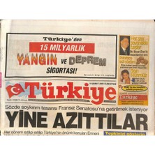 Gökçe Koleksiyon Türkiye Gazetesi 19 Şubat 2000 - Demirelden Bir Günde 4 Zirve - Ermeni Iddiaları Parisle Aramızı Açmak Için Kullanıyor GZ132404