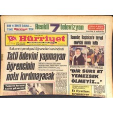 Gökçe Koleksiyon Hürriyet Gazetesi 5 Şubat 1982 - Doğuda Aç Kurtlar Köylere Saldırıyor - Afganistanlı Göçmenlere Kucak Açıyoruz  GZ127071