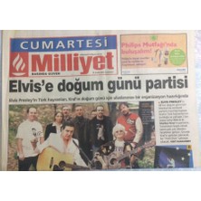 Gökçe Koleksiyon Milliyet Gazetesi Cumartesi Eki 14 Aralık  2002 - Elvis Presleye Doğum Günü  GZ21595