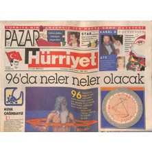 Gökçe Koleksiyon Hürriyet Gazetesi Pazar Eki 31 Aralık 1995 - 96DA Neler Olacak ? - Dünyada Dönüşüm Yılı GZ132996