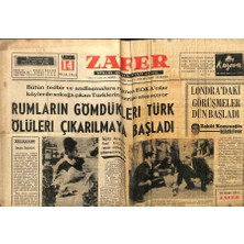 Gökçe Koleksiyon Zafer Gazetesi - 14 Ocak 1964 - Rumların Gömdükleri Türk Ölüleri Çıkarılmaya Başladı  GZ110697