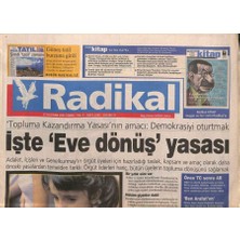 Gökçe Koleksiyon Radikal Gazetesi 27 Haziran 2003 - Temizel  Kamu ve Fon Bankalarına Gerekli Para Verilse Kriz Çıkmazdı  GZ93634