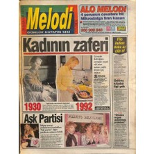 Gökçe Koleksiyon Sabah Gazetesi Melodi Eki 10 Nisan 1992 - Tom Cruiseun Acı Anıları - Garry Kasparovdan Rusyaya Tam Güvenoyu  GZ94203