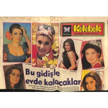 Hürriyet Gazetesi Kelebek Eki 2 Ocak 1977 - Bu Gidişle Evde Kalacaklar * Nazan Şoray - Mine Mutlu * Necla Nazır GZ115178
