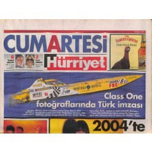 Hürriyet Gazetesi Cumartesi Eki 18 Ekim 2003 - Dünya Sürat Tekneleri Yarışı Class Oneın Dört Fotoğrafçısından Biri Türk  GZ93623
