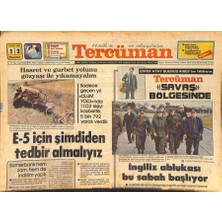 Gökçe Koleksiyon Tercüman Gazetesi 12 Nisan 1982 - Ingiliz Ablukası Bu Sabah Başlıyor - Galatasarayın Deplasman Saltanatı Sona Erdi  GZ127242