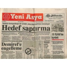 Gökçe Koleksiyon Yeni Asya Gazetesi 15 Mart 1990 - Demirele Engelleme, Türkiyeye Kıbrıs Baskısı  GZ104387