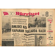 Gökçe Koleksiyon Hürriyet Gazetesi 6 Şubat 1965 - Ayhan Işıka 60 Bin Veren Kalmadı Göksel Arsoyun Durumu Endişeli GZ117422